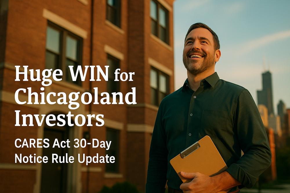 Huge WIN for Chicagoland Investors - CARES Act 30-Day Notice Changes
